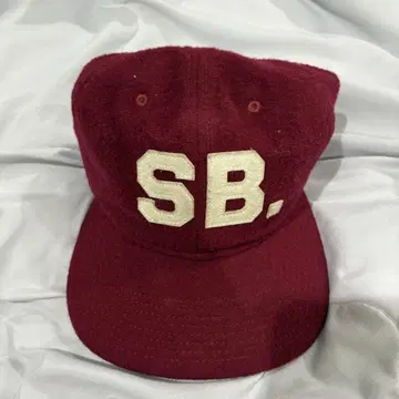 NIKE SB 캡 빈티지풍 SB 로고 와인 레드