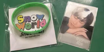 SnowMan 아베 료헤이 러버 밴드 슬쩍 보기 카드 Snow World