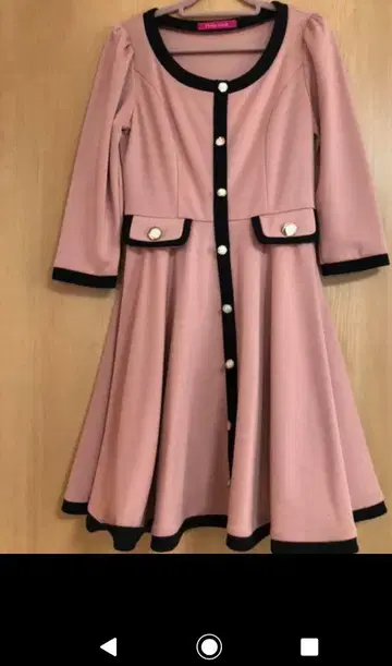 핑키걸즈 바이컬러 원피스 S