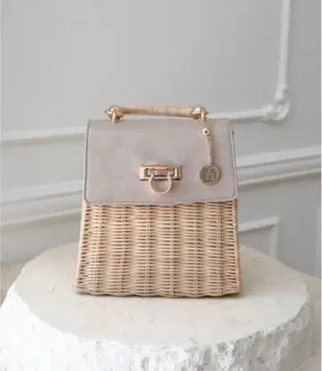 Vegan Leather-Trimmed Mini Tote Herlipto