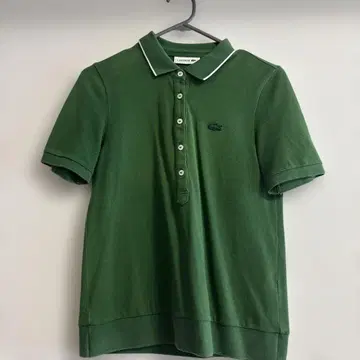 라코스테 그린 피케 셔츠 34