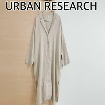 URBAN RESEARCH 어반 리서치 긴팔 롱 코트 베이지