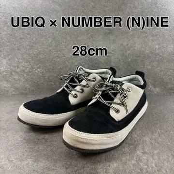 UBIQ x NUMBER (N)INE 28cm 블랙 x 그레이 스웨이드