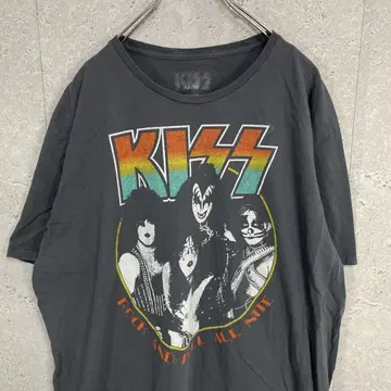 KISS 키스 밴딩 뮤직 투어 프린트 티셔츠 2XL