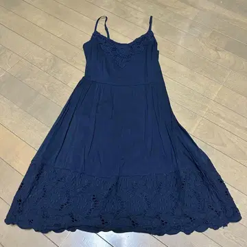 네이비 플레어 드레스 XS