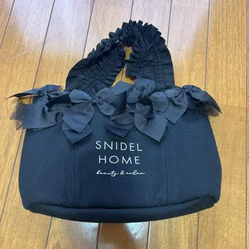 snidelhome 리본 백 블랙 토트백