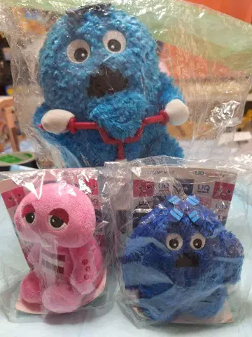 사이클링 핑크 가챠 & 블루무크 봉제 인형 세트