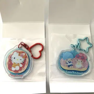 산리오 캐릭터즈 아크릴 키링 헬로키티 리틀트윈스타