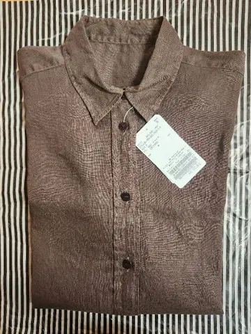 Garment Dye Linen 셔츠 브라운