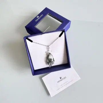 새상품급 스와로브스키 SWAROVSKI 목걸이 크리스탈 실버