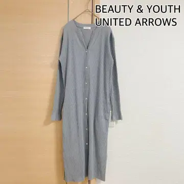 BEAUTY & YOUTH 유나이티드 애로우즈 긴팔 원피스 블루