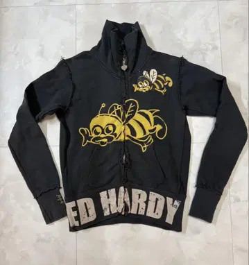 Ed Hardy 벌 패턴 맨투맨 트레이닝복 S 빈티지 가공