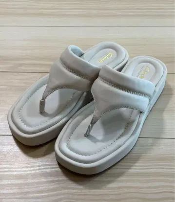 Clarks 화이트 샌들 Alda Walk /UK 4.5/23.5cm