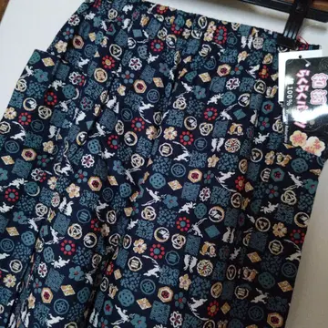 경사스러운 일본풍 패턴의 편안한 팬츠, 몸빼 100% 코튼