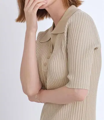 유어즈 리브 베이지 폴로 원피스 [M]