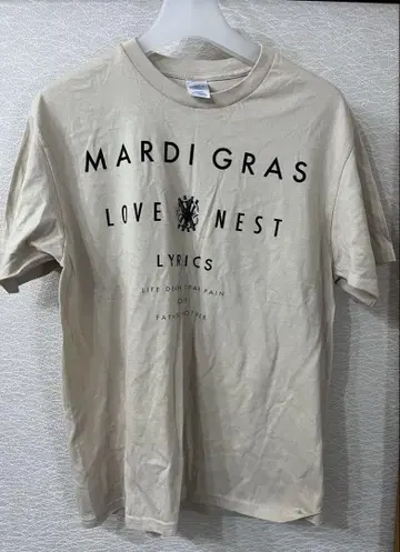 미사용 레어 키요하루 MARDI GRAS 티셔츠 M 쿠로유메 베이지
