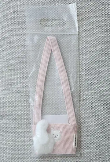 스타벅스 대만 한정 보들보들 꼬리 고양이 드링크 백