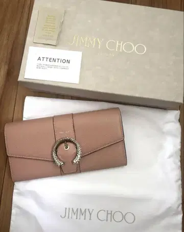 JIMMY CHOO 지미추 Cheri 장지갑 크리스탈 부착