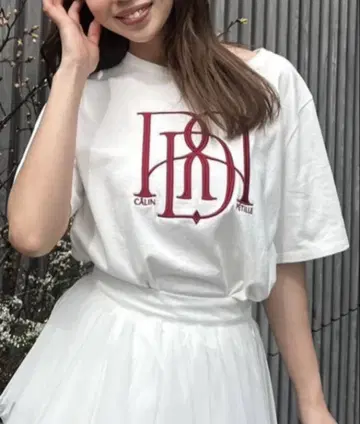 rienda RD 로고 티셔츠 반팔