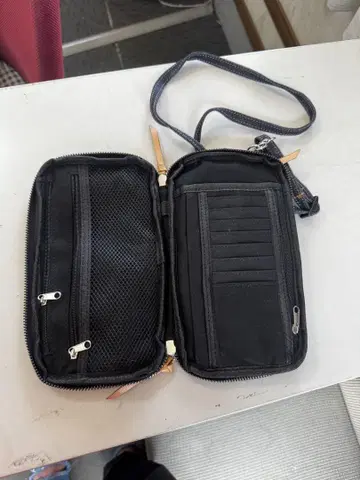 데님 스마트폰 숄더백