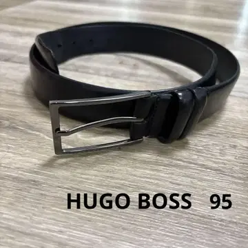 HUGO BOSS 블랙 가죽 벨트