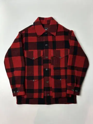 Kent 레드/블랙 체크 매키노 자켓 M 사이즈