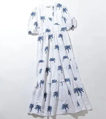 택 포함 새상품 ZARA 자라 야자수 반팔 원피스