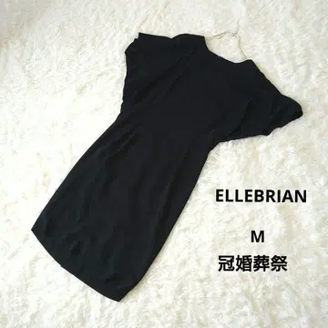 반팔 무릎 기장 블랙 원피스 스캘럽 슬리브 M 예복 관혼상제 상복