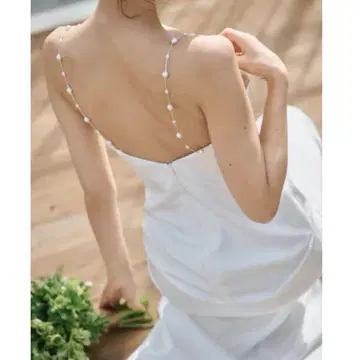DRESS PRODUCTION 펄 숄더 소프트 머메이드 드레스 W303