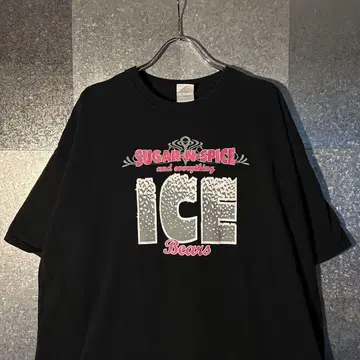 USA 구제 티셔츠 2XL 사이즈 GILDAN 아이스하키 오버 사이즈