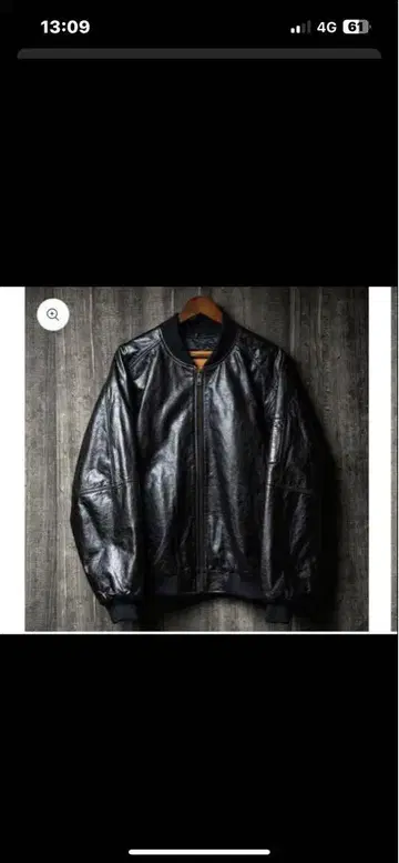 PABLO VINCI Leather bomber jacket M