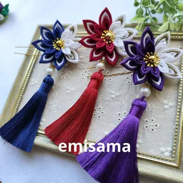 풍 머리 장식 [3개 세트]