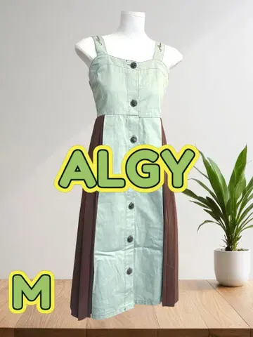 [새상품급] ALGY 메리 C 콜라보 플리츠 절개 점프 스커트 M 사이즈