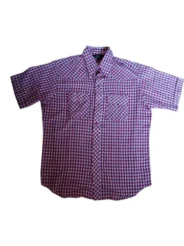 빈티지 SEARS WESTERN WEAR 반팔 셔츠 남성용