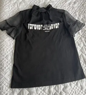 sacai 2022SS 시스루 도킹 절개 티셔츠
