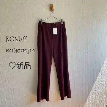 BONUM nihonojiri 저지 플레어 팬츠 K80