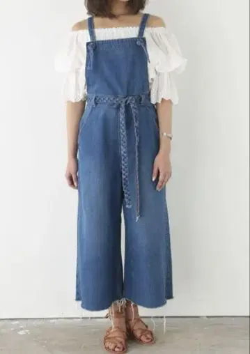 SLY BRAIDSSALOPETTEWIDE 팬츠 블루