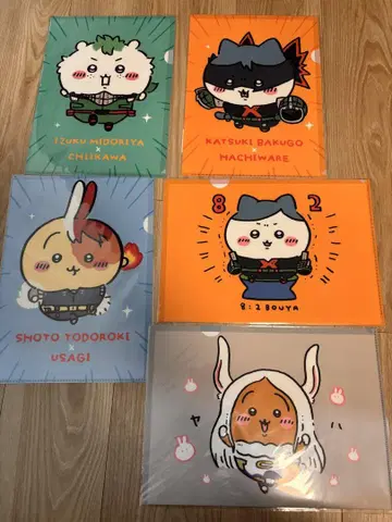 치이카와 히로아카 콜라보 클리어 파일 5장