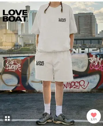LOVE BOAT 반팔 맨투맨 셋업