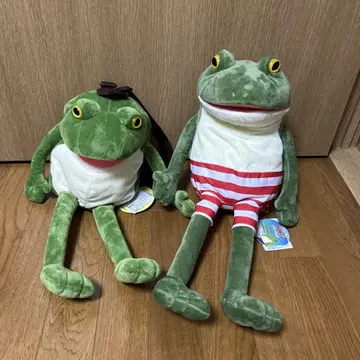 개구리 봉제 인형 2개 세트