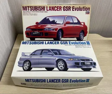 2개 미조립 하세가와 1/24 미쓰비시 랜서 GSR 에볼루션