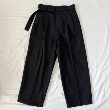 완판템 stein BELTED WIDE STRAIGHT TROUSERS