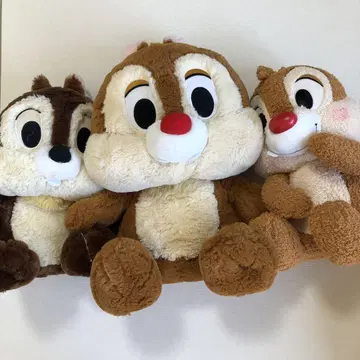 칩과 데일 봉제 인형 3종 세트