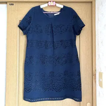 Rose Tiara 반팔 무릎 기장 원피스 46