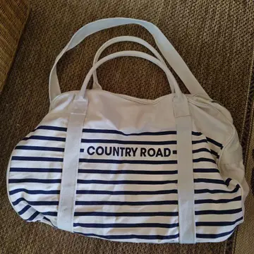 COUNTRY ROAD 스트라이프 보스턴 백