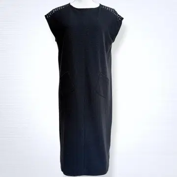 DoCLASSE 어깨 레이스 원피스 프렌치 슬리브 네이비 빅 사이즈 XL