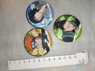 나루토 캐릭터 캔뱃지 3개 세트 사스케 NARUTO
