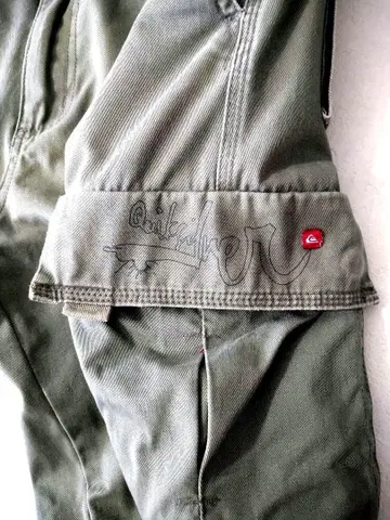 Quiksilver 00년대 Y2K 카고 숏팬츠 퀵실버