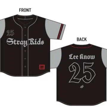 Stray Kids 스키즈 leeknow 리노 베이스볼 셔츠