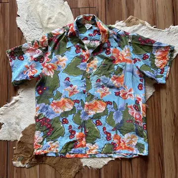레어 40s-50s 하와이안 셔츠 아로하 셔츠 레이온 vintage